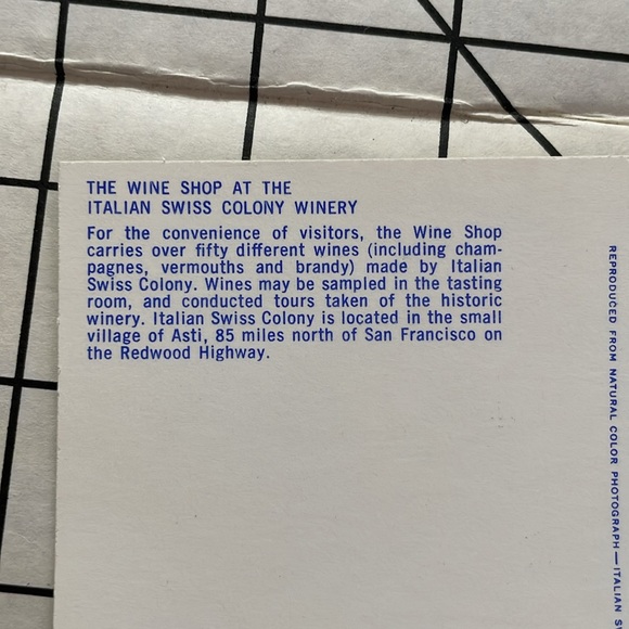 Italian Swiss Colony Winery vintage postcards (4) winery established 1881 in CA - Picture 8 of 13